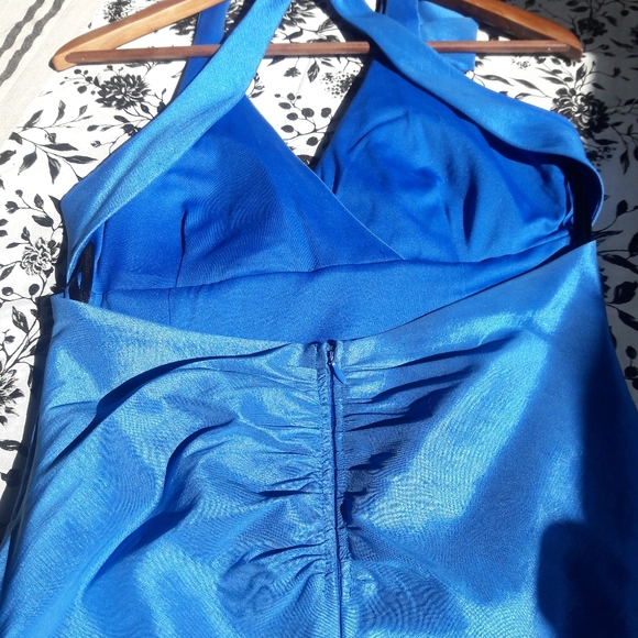 Royal Blue Cocktail/Prom Dress Sz 7/8 - Picture 3 of 11